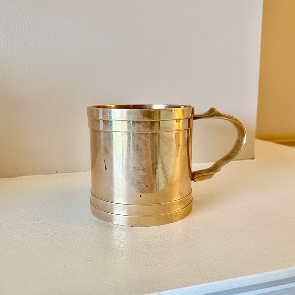 Vintage Weighted Copper Mug - Picture 2 of 4